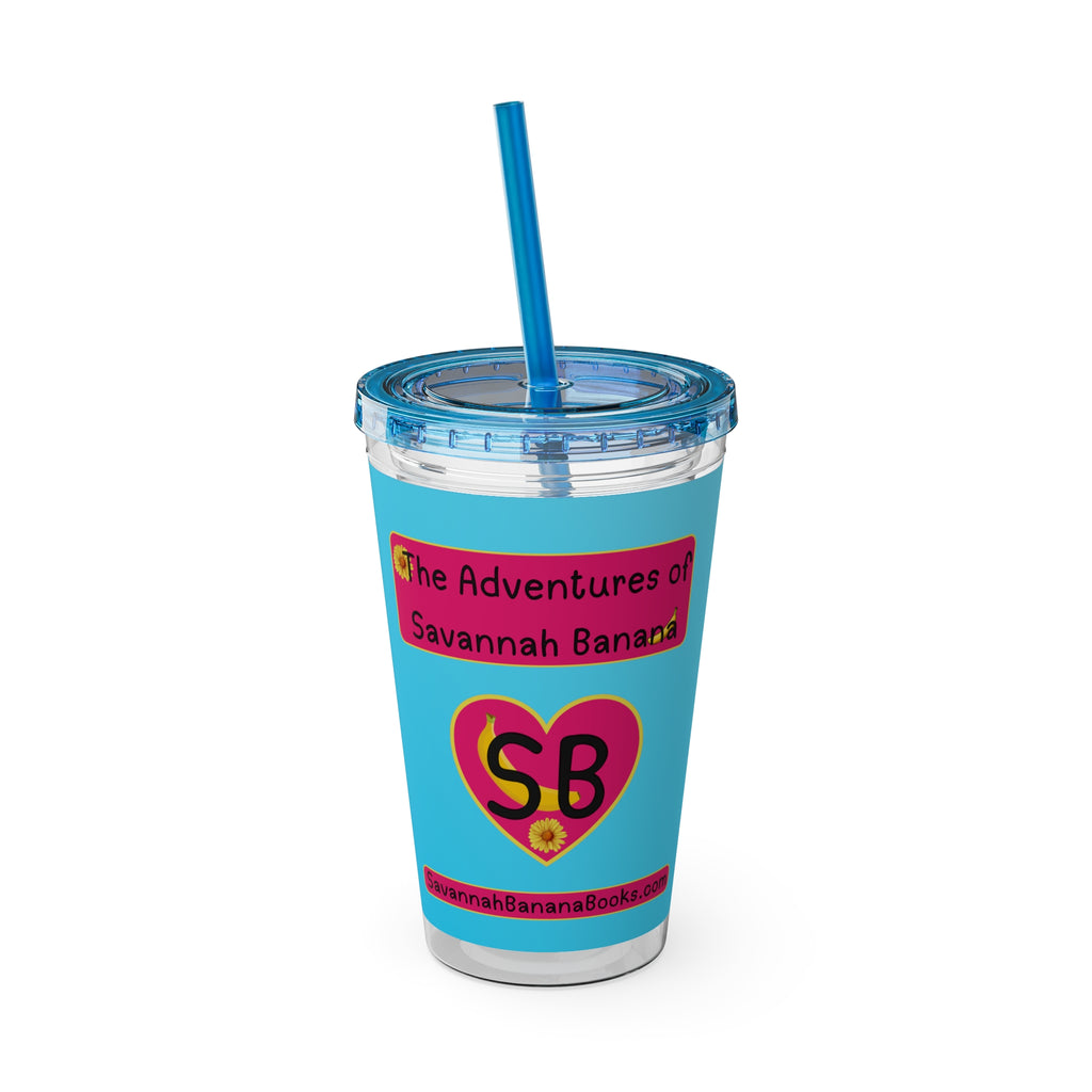 Sunsplash Tumbler with Lid & Straw, 16oz